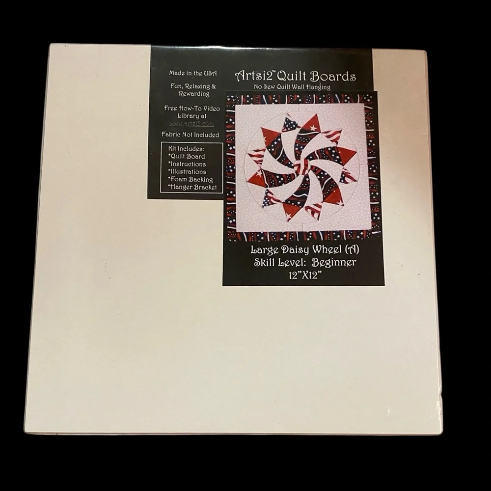 NWT- Artisi2 No Sew Quilt Board- Beginner- Large Daisy Wheel 12” x 12”